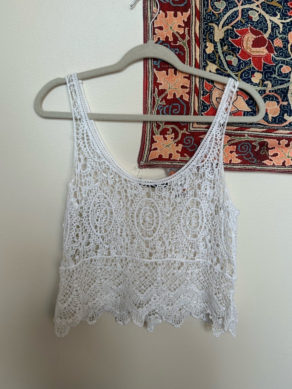 Cute crochet cropped tank top